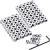 Mudder 100 Pieces Pin Keepers Pin Locks Pin Backs Locking Clasp with Wrench  6 x 5 mm