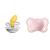 BIBS Couture Baby Pacifier 2-Pack | Made in Denmark | BPA Free Dummy Soother Anatomical Nipple. Natural Rubber Latex Size 1 (0-6 Months) Haze / Blossom