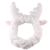 Demarkt shower headband spa headband face washing headband make up headband antlers decoration white