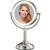 VESAUR 10 Large and 17 Tall Lighted Makeup Mirror 1X5X Magnifying Vanity Mirror with 3 Colors Dimmable Lighting 52 Premium LED Lights Senior Pearl Nickel Free Rotation Table Mirror Dual Power
