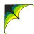 Mint's Colorful Life Delta Kite for Kids & Adults, Extremely Easy to Fly Kite, Best Kite for Beginner Black Green