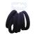 Set of 6 Navy Blue Soft Jersey Endless Hair Elastics Bobbles Bands Navy Blue 6 Count (Pack of 1)