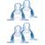 MAM teat 0 size 0 finest suction hole size pack of 4 // especially for premature and newborn babies // ideal for breast milk & pre-food