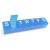 EZY DOSE Weekly (7-Day) Pill Organizer, Vitamin Case, and Medicine Box, Small Compartments, Blue (67005BL) Blue Small