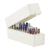 Lionvison nail drill holder 30 holes nail drill storage box organizer container manicure tools staminant stand display organizer for beauty salon and household (without drill)