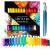 Crafts 4 All Acrylic Paint Set for Adults and Kids - 24-Pack of 12mL Paints for Canvas Wood & Ceramic w/ 3 Art Brushes - Non-Toxic Craft Paint Sets - Stocking Stuffers for Girls and Boys 0.4 Fl Oz (Pack of 24)