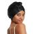 Lilysilk 100% mulberry lide sleeping cap for curly hair 19 momme silk bonnet night sleep hat headgear hair wrap for women with an elastic band black