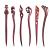 6 pieces made of wood vintage chinese hairpin wooden hair clips Chinese style hair sticks women hair sticks for women and girls (red)