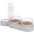 3-In-1 Cat Food And Water Bowl Set Cat Bowls With Stand Double Cat Bowls with Water Dispenser For Pet Food And Water Feeder For Small Medium Dogs Cats Gray