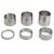 TiTo Titanium 4/6 Pcs Bicycle Headset Spacer 1-1/8 Inch 5-10-15-20-25-30mm Bike Handlebar Stem Spacers Threadless for MTB BMX Mountain Road Bikes Cycling Glossy