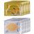 Theshiry 10 Pairs Collagen Crystal Eye Mask and 10 Pcs Collagen Crystal Lip Mask  Anti Aging Eye and Lip Mask  Collagen Crystal Mask Set (Gold)