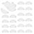 Silicone Adhesive Eyeglass Nose Pads - 20 Pairs Nose Pads for Eyeglasses