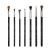 Sigma Beauty Basic Eye Make-Up-Brush Set-Classic Eye Make-Up brush with premium fibers and slim durable handles for eyeliner eyeshadow and eyebrows including 7 black ones