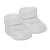 Soft Touch Royal Icon Newborn Baby Booties Baby Boys Girls Knitted Booties 1 Pair Plain Bootees NB-3 Months 1118 0 Months White