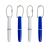 Tonvisupru 4 Pieces Portable Dental Picks Travel Tools Toothpick Plaque Remover and Tartar Teeth Pick Eraser Cleaning Kit with Hang chain (4PCS)