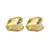 Healifty 2Pcs Plated Gold Hip Hop Top Tooth Single Cap for Mouth (Golden)