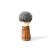 DOM shaving brush synthetic hair (vegan) with olive wood handle type Sir George