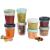 B ABA Set of 8 Storage Pots Interlocking Stackable Pots Baby food storage container 100 Percent Airtight Freezable Breast Milk 4 x 150 ml + 4 x 250 ml Multicolor 8 Piece Set