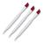 Pack of 3 horse foot / hoof sticks / manicure sticks / cuticle pusher white with soft rubber hoof