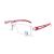 Kokobin frameworkless reading glasses visual aid with blue light filler anti blue light reading aid for women and men (red +2.0) red +2.0 diopters