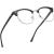 AOMASTE Blue Light Blocking Glasses Retro Semi Rimless UV400 Clear Lens Computer Eyewear For Men Women C2 Matte Black Silver Frame
