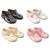 Baypods Baby Girls Soft pram Shoes by Early Days 0-3 Months White