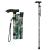 supregear Folding Walking Stick Adjustable Collapsible Walking Stick - Lightweight Portable Balancing Walking Aid - Travel Walking Cane for Elderly Adults Men Women Green Floral