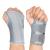 NuCamper Wrist Brace Carpal Tunnel Right Left Hand for Men Women, Night Wrist Sleep Supports Splints Arm Stabilizer with Compression Sleeve Adjustable Straps,for Tendonitis Arthritis Pain Relief Left Hand-Gray Small/Medium (Pack of 1)
