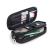 Mlmsy make-up bag for women with mirror beauty brush travel kit organizer cosmetic bag Professional multifunctional 2 layer (black) (A: trumpet) 1 piece (1 Pack)