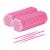 Takuza 200 pieces disposable eyelash brush for eyelash extensions eyelash lifting accessories lashes graft makeup applicator oral and cleanliness (pink) 200 pieces rose