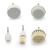 Elitzia electric rotary brush face care instrument spare parts a great wool brush a small wool brush a large foam brush a small rub stone brush a large rub stone brush