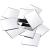 Jetec 25 Pieces Mini Size Acrylic Square Mirror Adhesive Small Square Mirror Craft Mirror Tiles for Crafts and DIY Projects Supplies(3 Inches) 25 3 Inches
