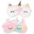 2 PCS Eye Mask for Sleeping Kids Unicorn Kids Sleeping Mask Cute 3D Animal Eye Masks Plush Sleep Mask Girls Cartoon Blindfold Eyeshade Travel Eye Cover for Girls Adult Children