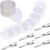 Hicarer 150 Pieces Heat Shield Guards  6 Pieces Hair Clips  Single Hole  Clear Fusion Glue Protector for Hair Extension Using