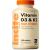 Vitamin D3 K2 (MK7) 100 UG - Vitamin D3 4000iu & Vitamin K2-180 Premium Vegetarian Tablets - 6 Month s Supply - High Strength Quality - Made in The UK by Incite Nutrition Vitamin D3 4000iu + K2