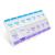 EZY DOSE Push Button (7-Day) Pill Medicine Vitamin Organizer  Weekly 2 Times a Day AM/PM  Large Compartments  Arthritis Friendly  Clear Lids