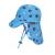 weVSwe Baby Toddler Sun Hat UPF 50+ Swim Cap Flap Neck Protection Adjustable Chin Straps UV Sun Protection Hats Blue crab 1 6-12 Months