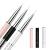 Makartt 3Pcs Nail Art Liner Brush Acrylic Nail Brush Gel Nail Painting Brush Nail Art Design Pen Set Nail Dotting Painting Pen Drawing Nail Brush Set Shiny Diamond Acrylic Handle for Home DIY Salon Pink, Black, White