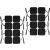 ISTIM Super soft 5 x 5 cm large TENS-EMS device self-adhesive electrode pad for TENS EMS devices with 2 mm connection for pain treatment muscle growth (5 x 5 cm 16 pieces black) 2 x2-16 pieces-black