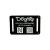 DogTap Light Big digital dog brand for medium to large dogs with NFC chip and QR code for contact details and profile made of silicone waterproof flexible 67 x 40 mm black