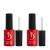 Kodi Professional Rubber Base Coat and Top Coat Gel Nail Polish UV LED Soak Off - Manicure Kit (2 * 7 ml)