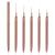 WLLHYF 5Pcs Nail Art Liner Brushes Painting Nail Art Brushes for Long Lines Details Fine Drawing Nail Dotting Drawing Tool Set 7mm/9mm/11mm/15mm/25mm(Gold