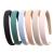 Solid Simple Headbands for Women 0.78inch Plain Soft Cloth Head Band No Slip Fashion Girls Pink Hair Bands Cute Hair Hoops hair Accessories Pack of 6 Color A