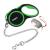 Etechydra retractable dog leash durable with anti-bite steel chain dog leash 5 m with chain linen nylon strap roller linen pull-out dog leash for medium-sized big dogs green