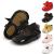 Sonsage Infant Baby Girls Bowknot Mary Jane Toddler Soft Anti-Slip Sole Princess Wedding Dress First Walking Flats Prewalker Newborn Ballet Shoes 12-18 Months A Black