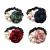 LOVEF 4Pcs Korean Fashion Pearl Hair Rope Rose Flower Hair band Rhinestone Hair Ties Rubber Band Hair Jewelry
