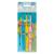 Tepe Mini toothbrush extra soft sorted in color 3 pieces children's toothbrush extra soft bristles for gentle cleaning from the first tooth to 3 years 3 pieces (1 Pack)