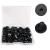 Lapel Pin Backings Butterfly Clutch Pin Backings PVC Rubber Pin Backs Pin Keepers for Replacement Uniform Badge (Black Pack of 50) 50PCS