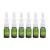 Happyupcity empty refillable glass nasal spray bottle with a fine spray atomizer for colloidal silver/salt solutions make-up cosmetics essential oils 10 ml 6 pieces green 10ml/0.34oz silver green