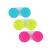3 Pack Contact Lens Cases Holder Box Left/Right Eyes - 3 Colours